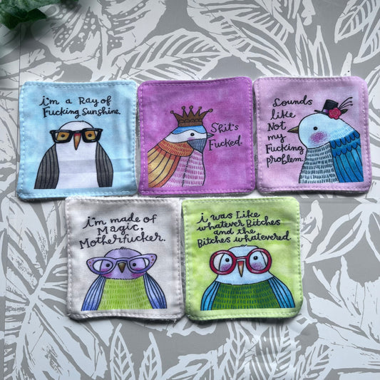 Profanity Bird Pack 1  Face Wipes