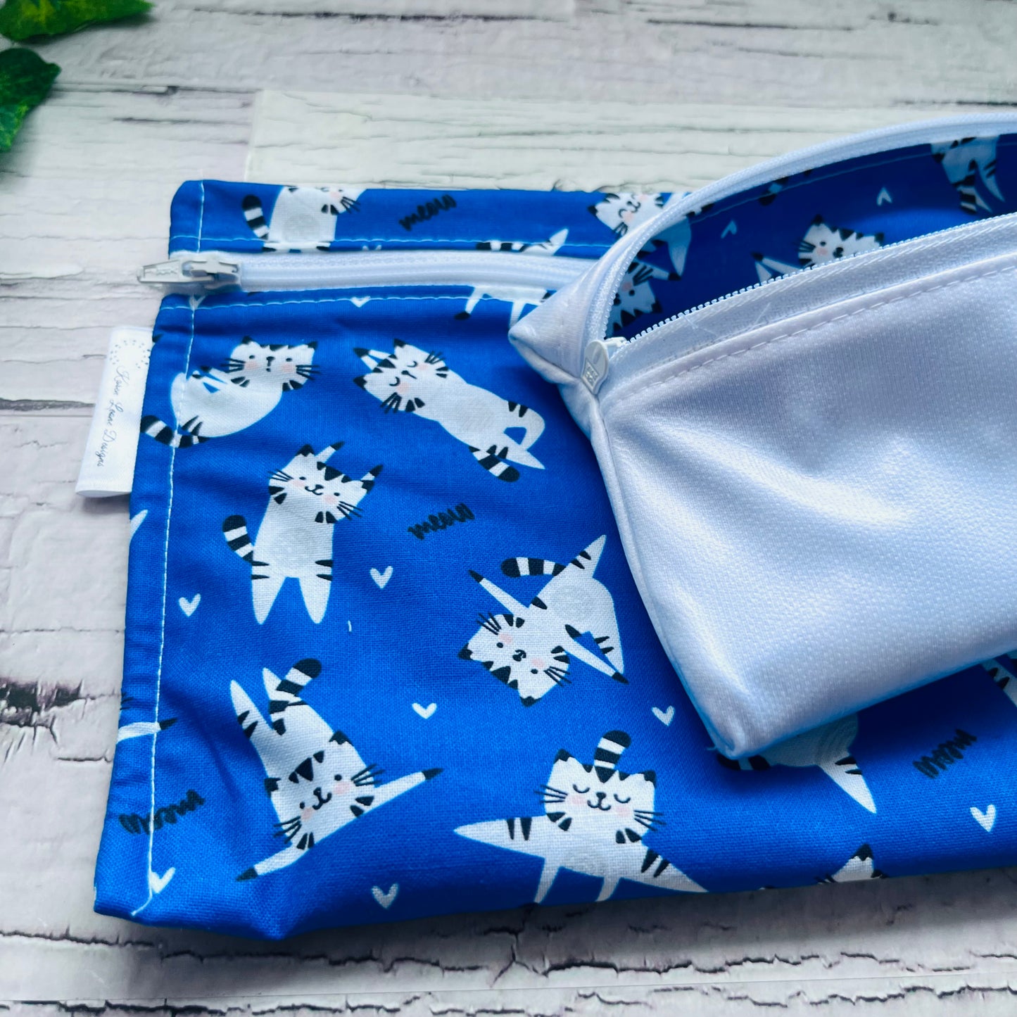 Blue Kitten Sandwich & Snack Bags