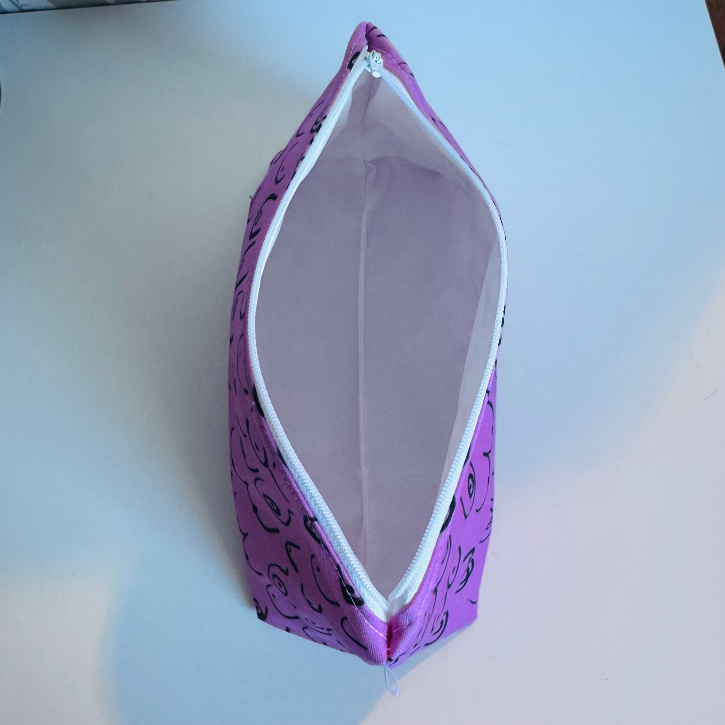 Pink/Black Boob Travel/Cosmetic Bag