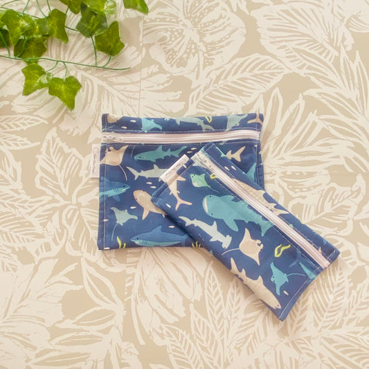 Blue Shark Sandwich & Snack Bags