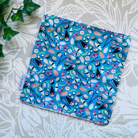Blue Sushi Wash Cloth