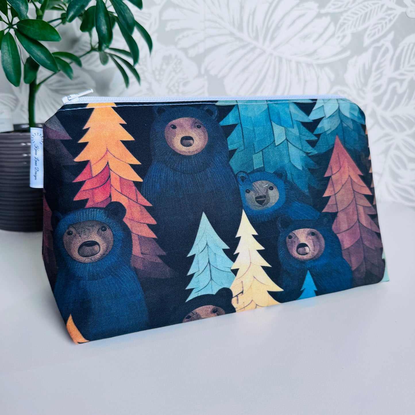 Bear in the Woods Travel/Cosmetic Bag