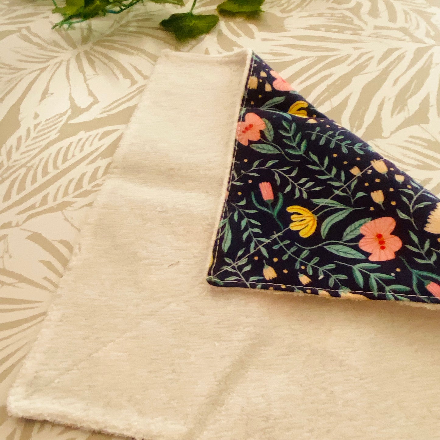 Blue Floral Wash Cloth