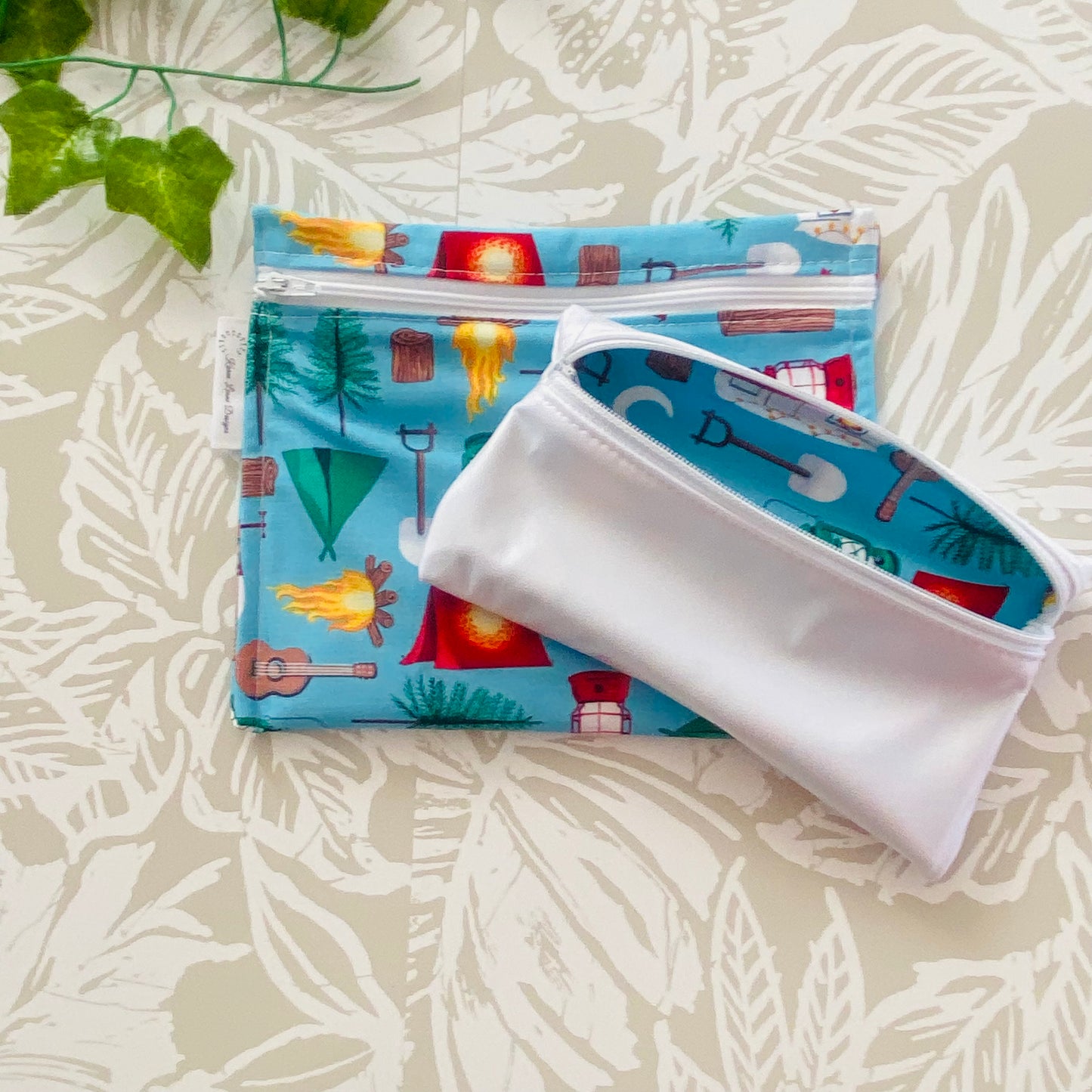 Blue Camping Sandwich & Snack Bags