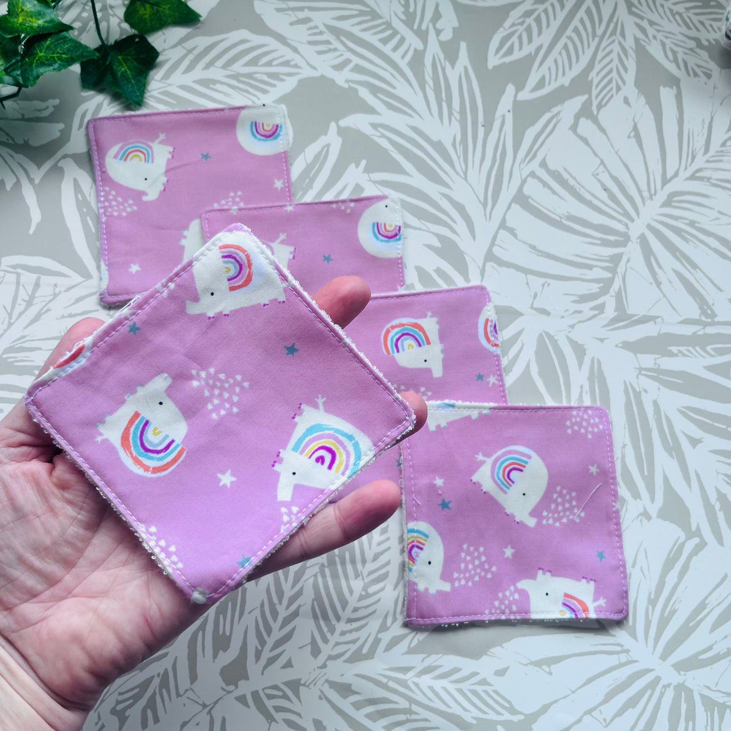 Pink Elephant Face Wipe