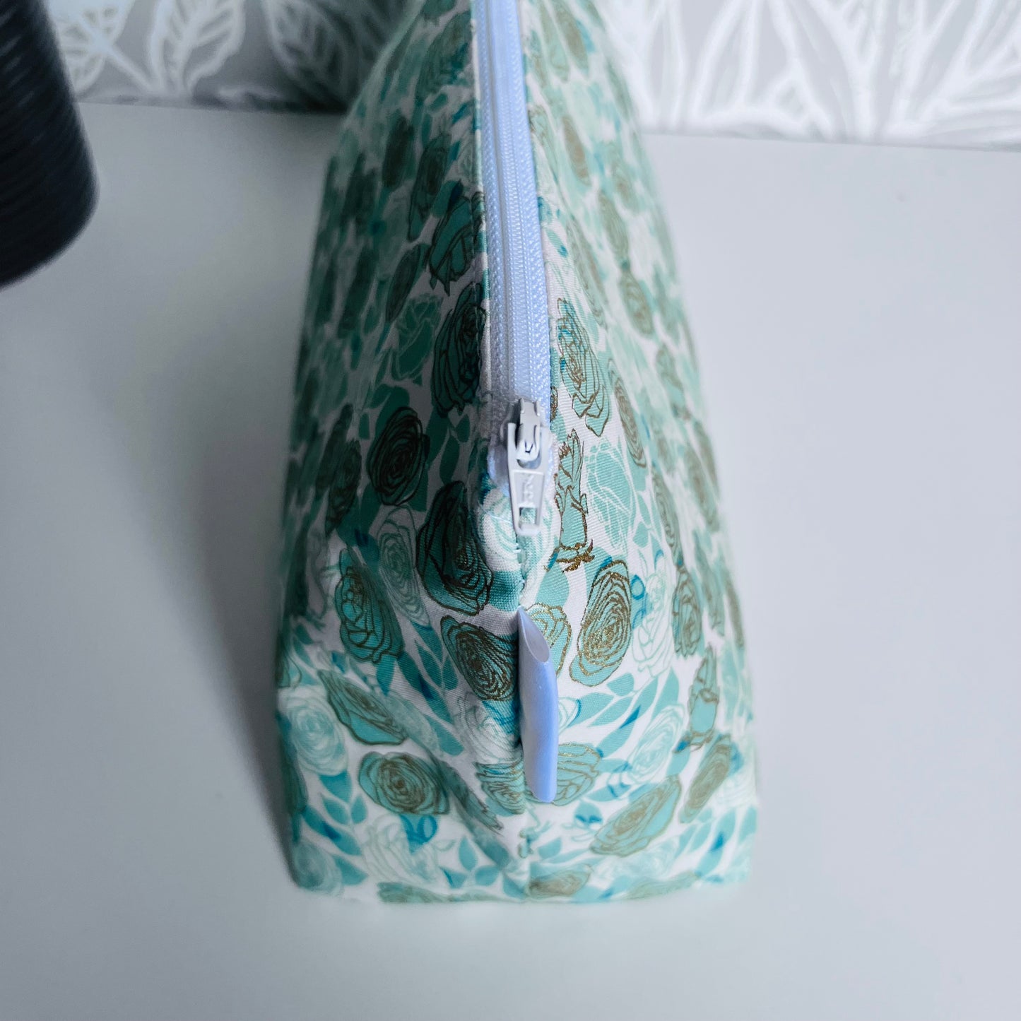 Green Rose Travel/Cosmetic Bag