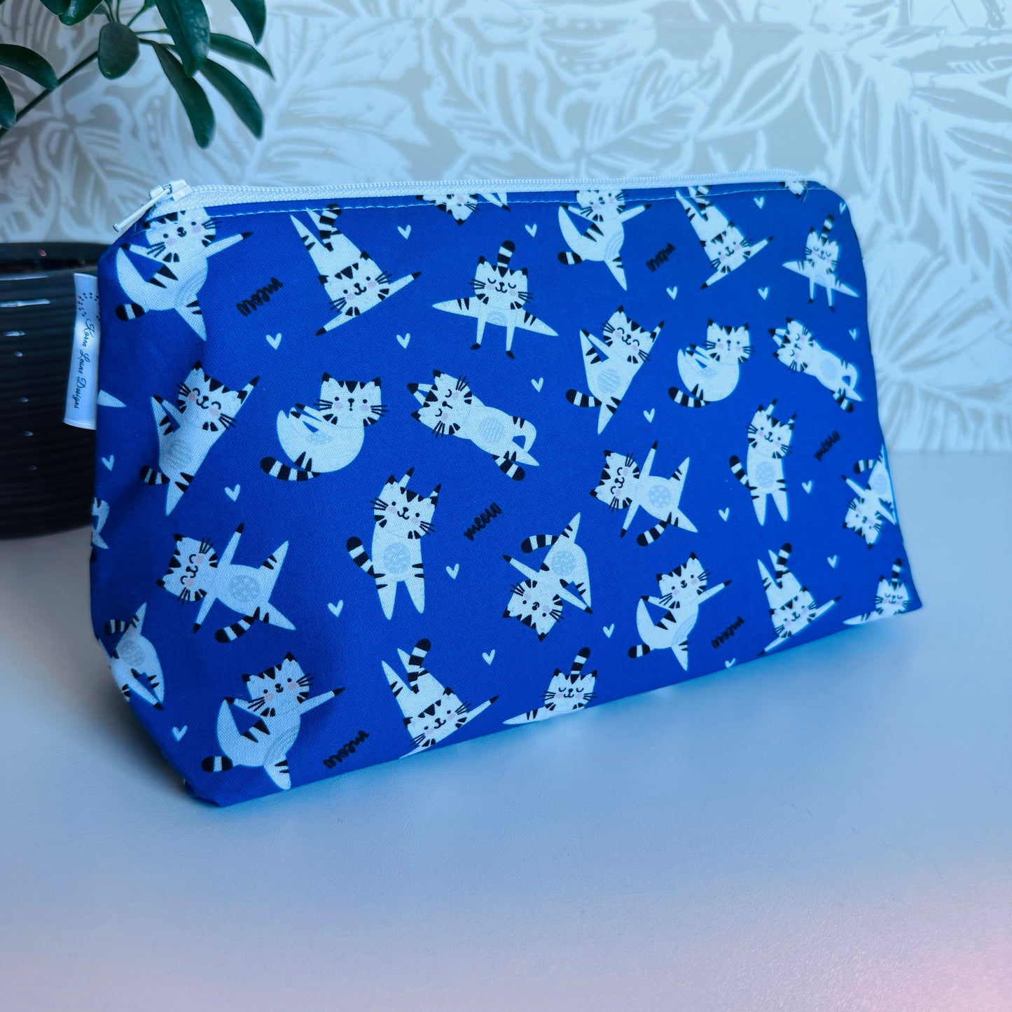 Blue Kitty Travel/Cosmetic Bag