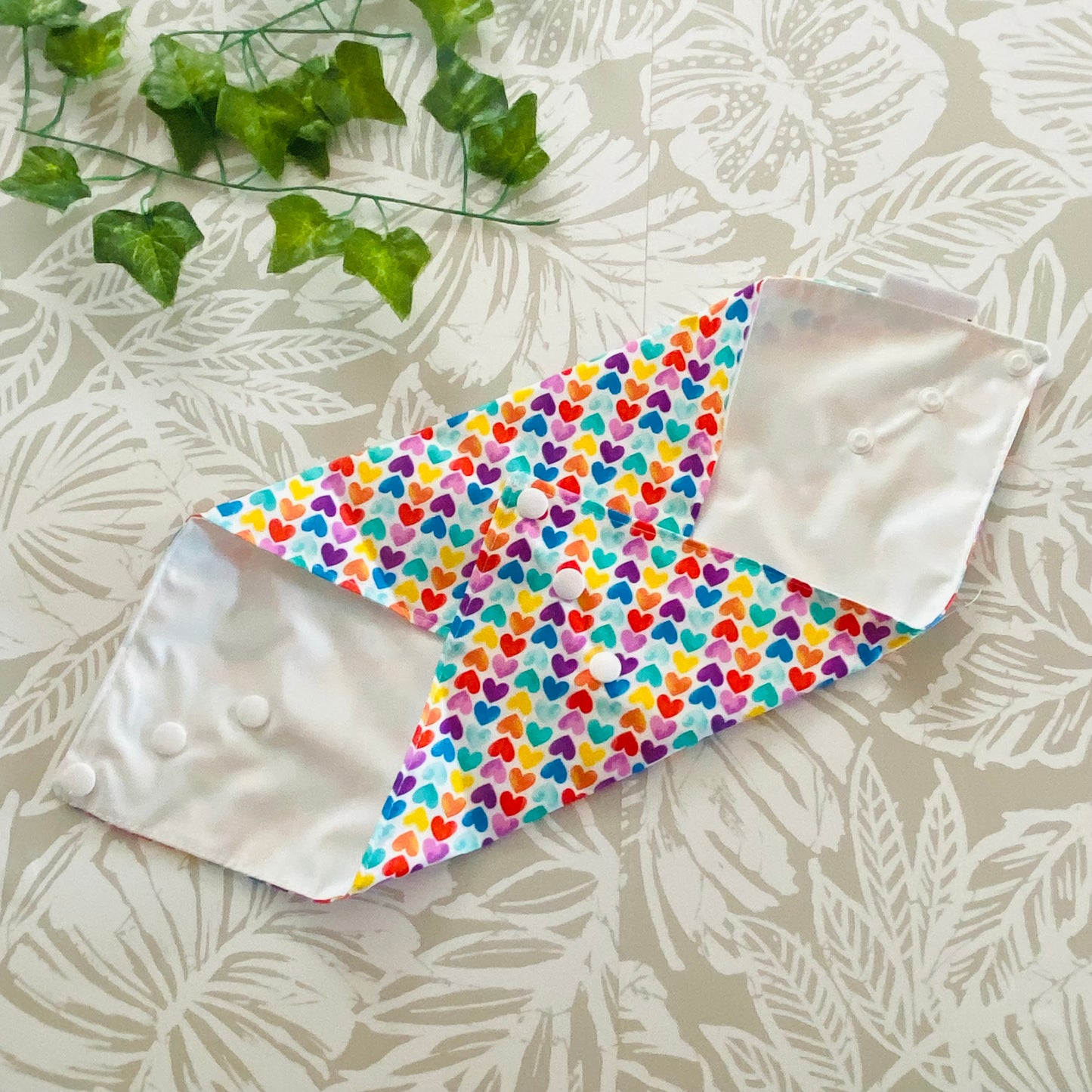 Rainbow Hearts Sandwich Wrap