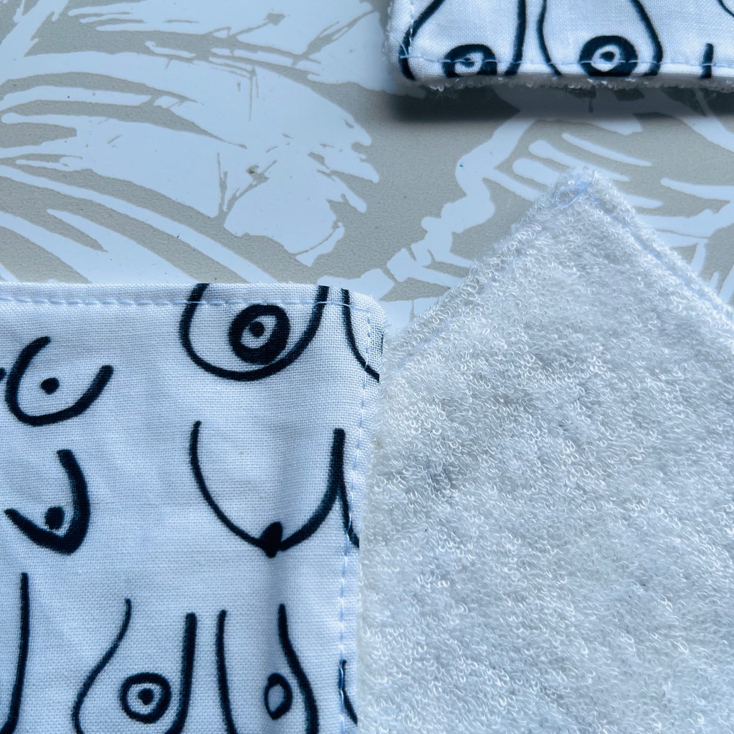 White Boob Face Wipes