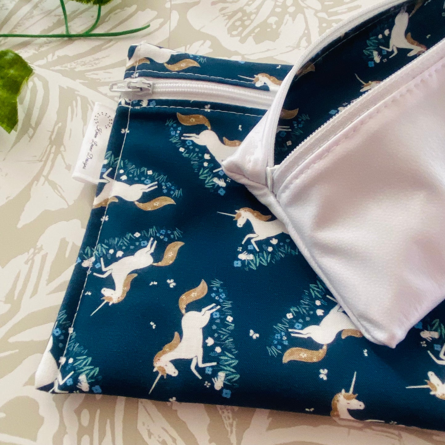 Blue Unicorn Sandwich & Snack Bags