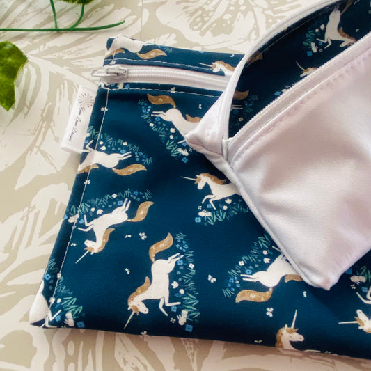 Blue Unicorn Sandwich & Snack Bags