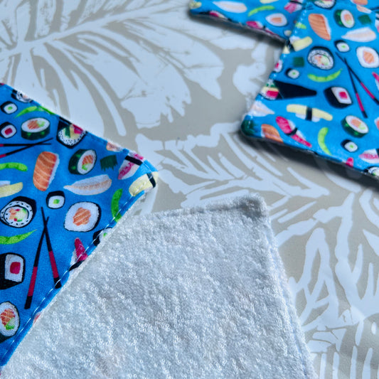 Blue Sushi Face Wipes