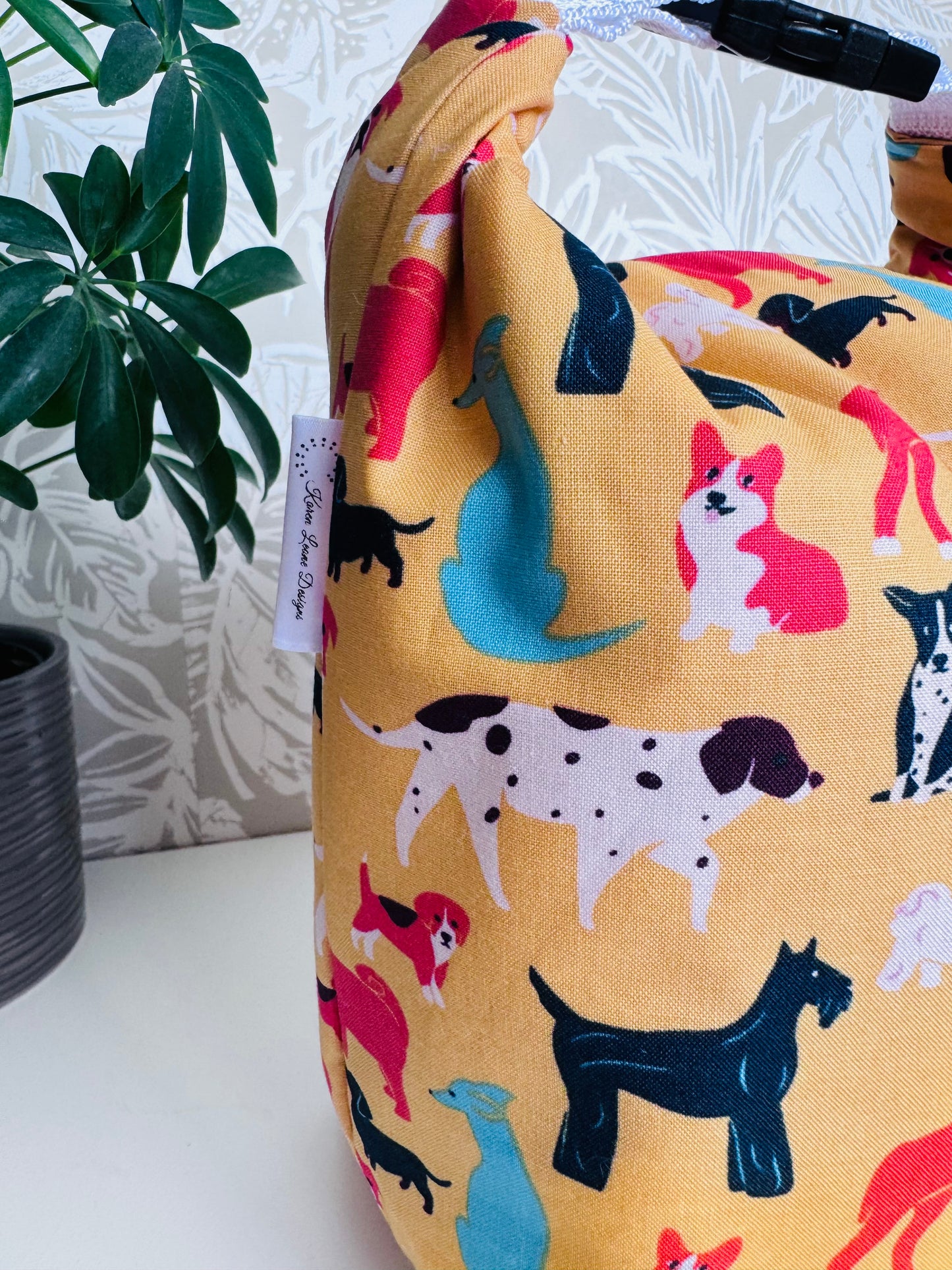 Orange Dog Lunch Bag