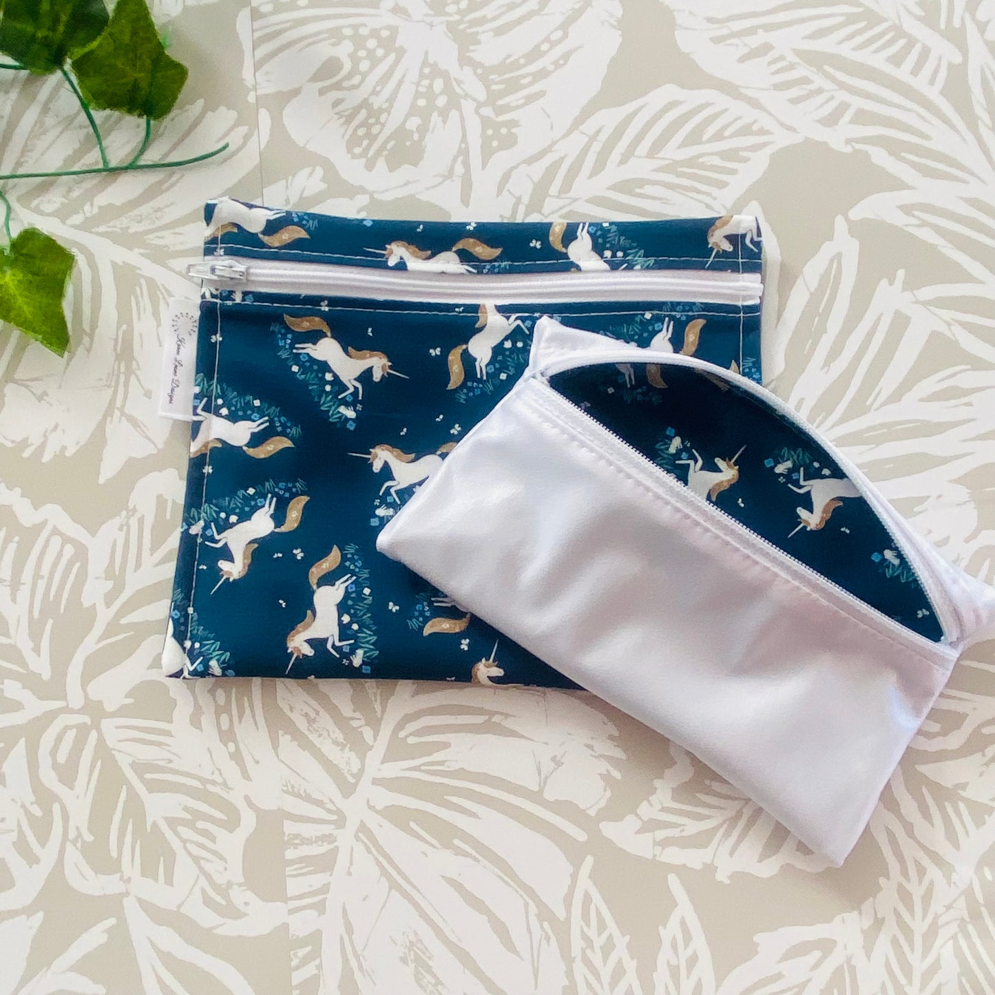 Blue Unicorn Sandwich & Snack Bags