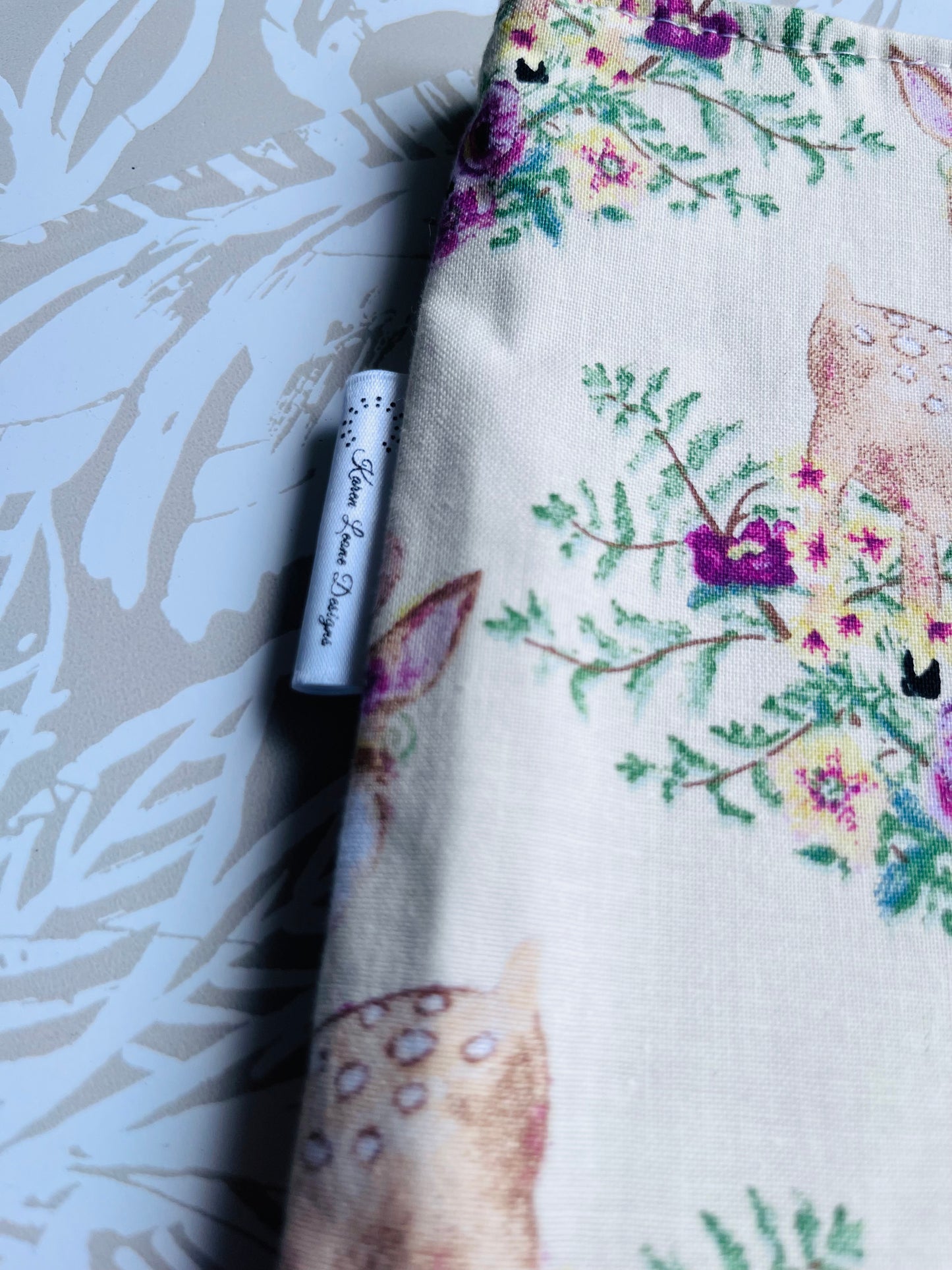 Floral Deer Market Tote