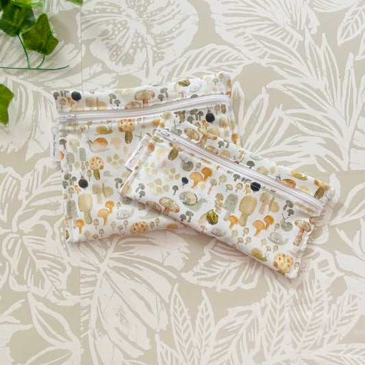 Mini Mushroom & Snail Sandwich & Snack Bags