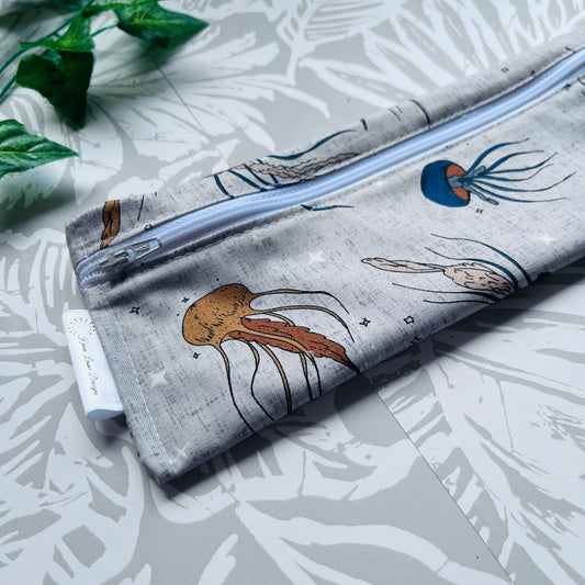Grey Jelly Cutlery/Travel Bag