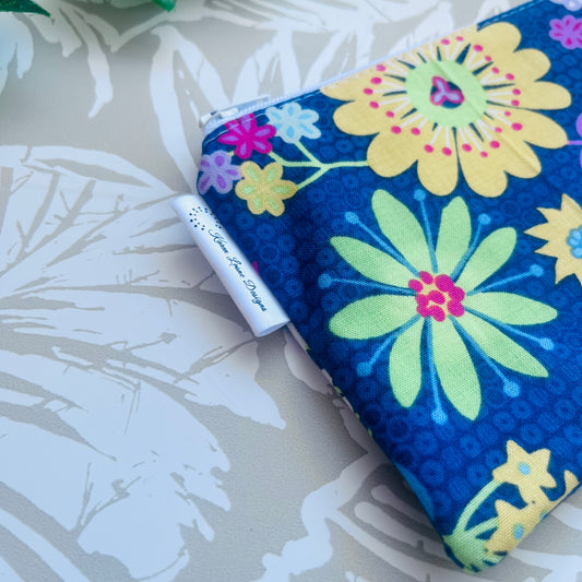 Multicolour Floral Zipper Pouch