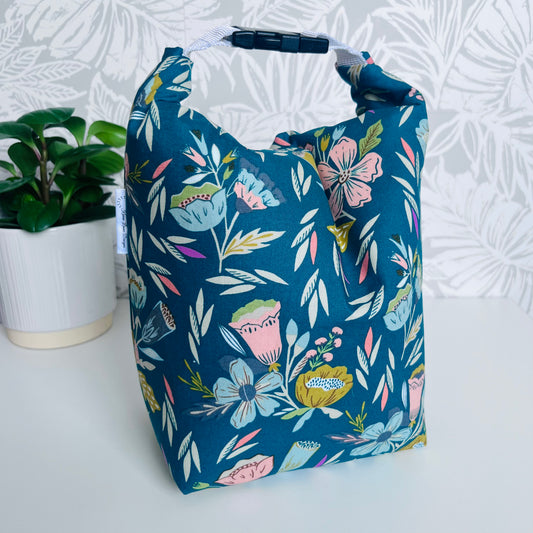 Green Floral Lunch Bag