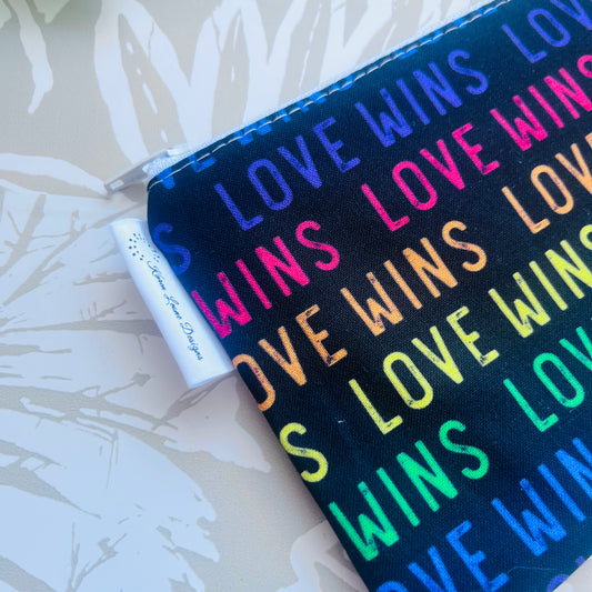 Love Wins Zipper Pouch