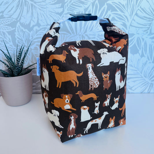 Brown Dog Lunch Bag