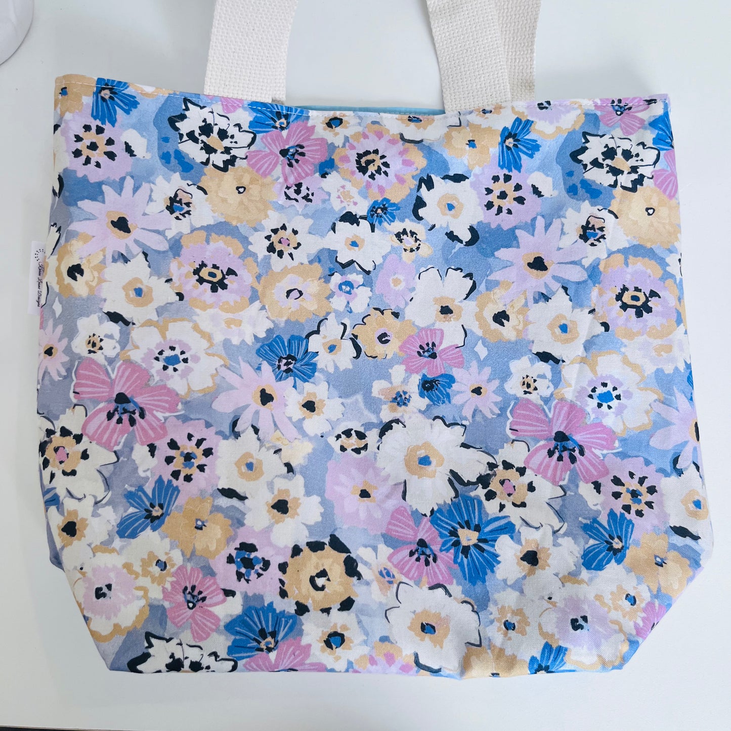 Pastel Floral Market Tote