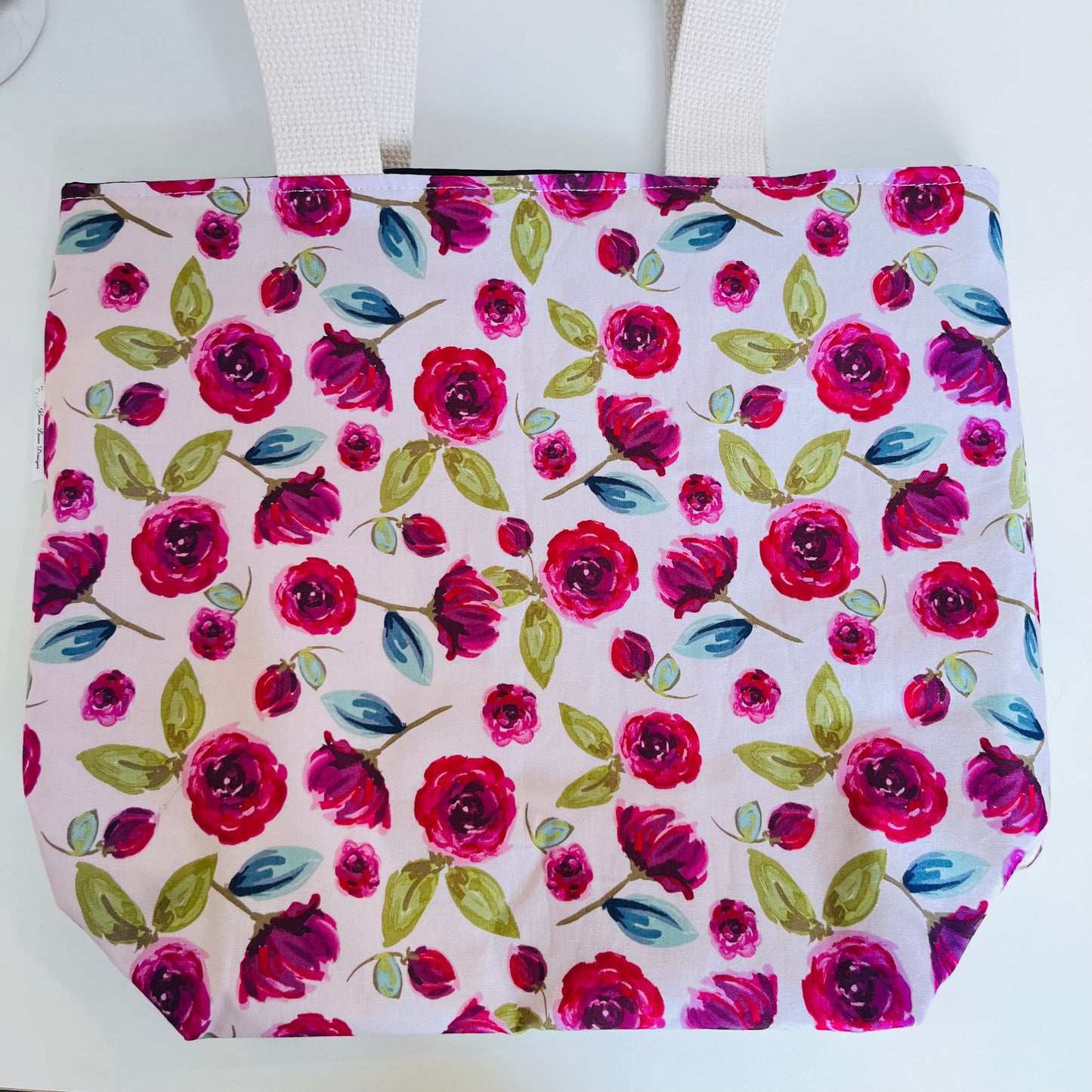 Pink Floral Market Tote