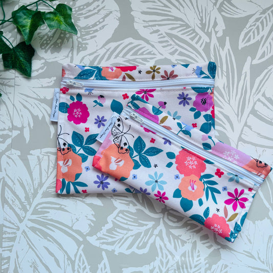 Floral Sandwich & Snack Bags