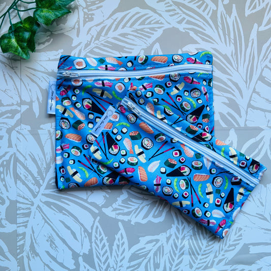 Blue Sushi Sandwich & Snack Bags