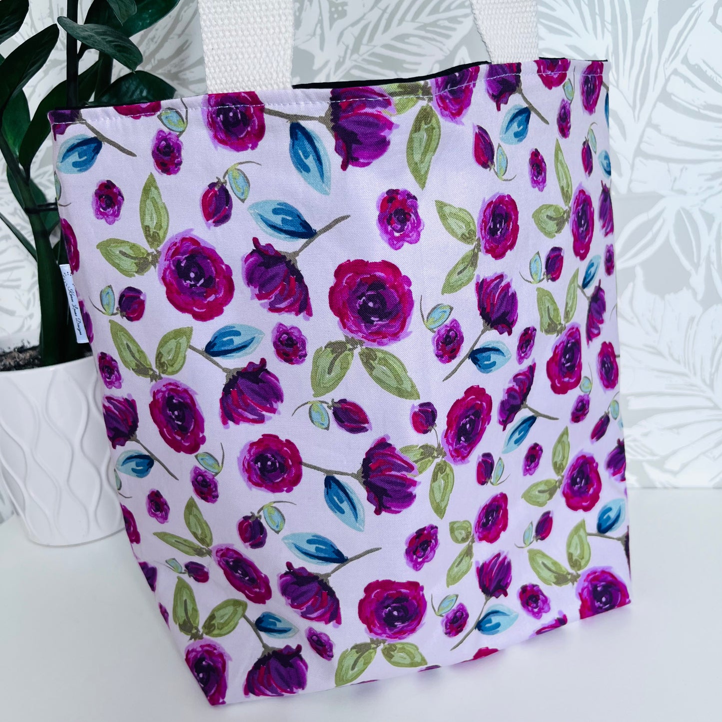 Pink Floral Market Tote