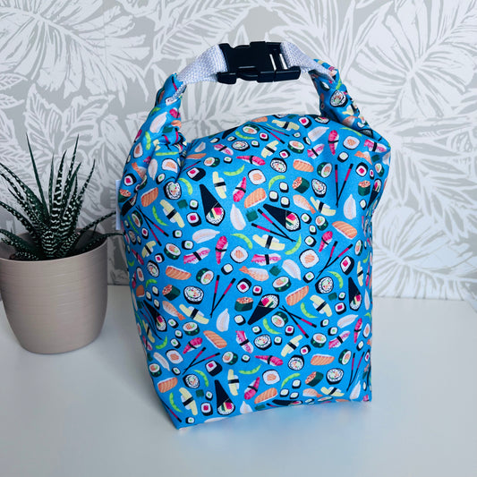 Blue Sushi Lunch Bag