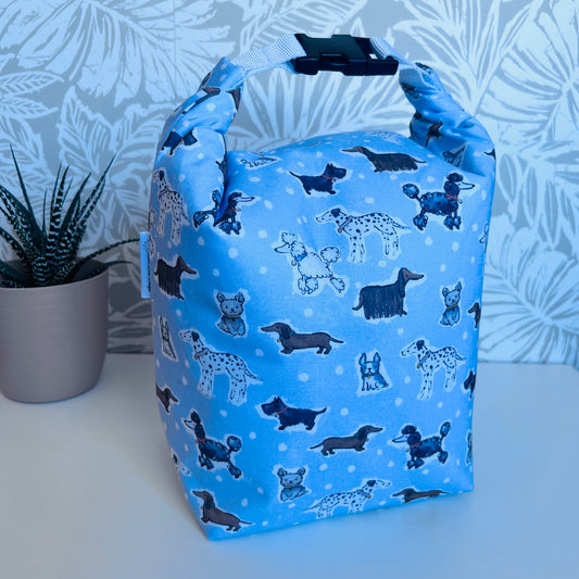 Blue Puppy Dog  Lunch Bag