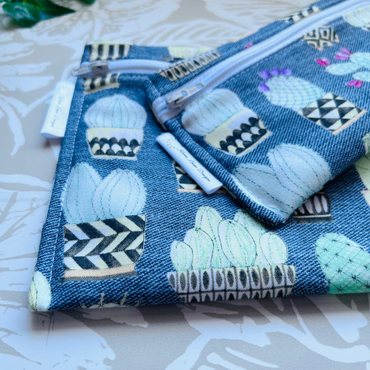 Grey Cactus Sandwich & Snack Bags