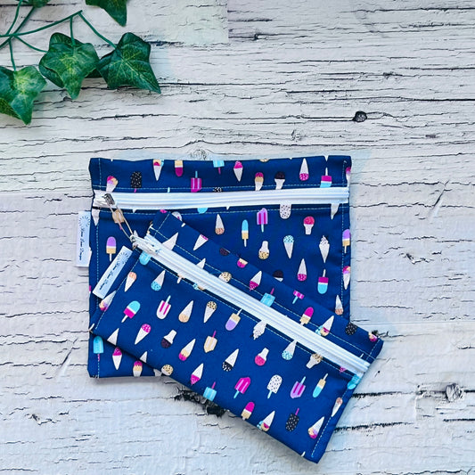 Dark Ice Cream  Sandwich & Snack Bags
